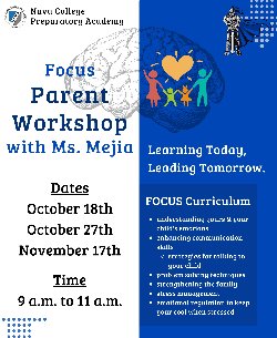 focus parent workshop english